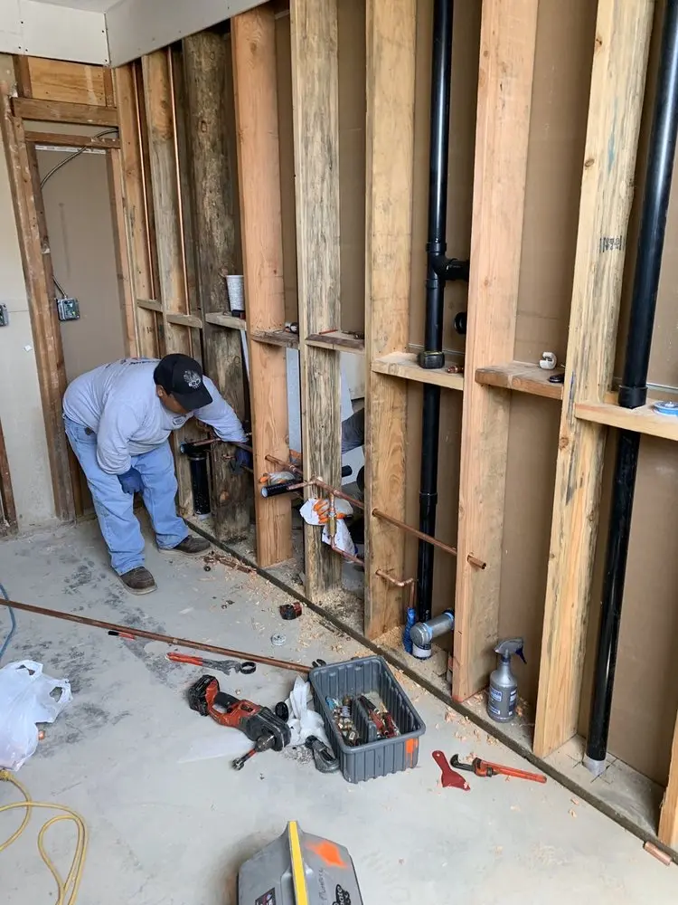 Commercial rough-in plumbing for Water Heater Replacement in Bridgeville